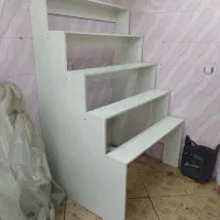 قفسه آهنی و ویترین دکوری  ام دی اف