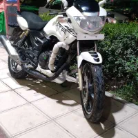 موتور اپاچی سفید دزدیده شده