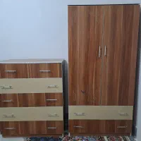کمد لباس و دراور تمام MDF در حد نو