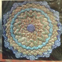 بشقاب های مسی میناکاری با جعبه