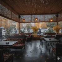 پرده حصیری صنایع دستی جارو