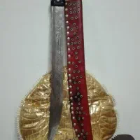 چاقو70،60تایی باغلاف چرم گاوی میخ کوبی  شده