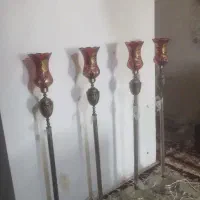 شمعدان کنار سالنی کنار منبری با چراغ مذهبی چهارعدد|صنایع دستی و سایر لوازم تزئینی|مشهد, مشکینی (شهرک غرب)|دیوار