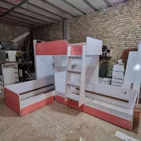 تخت دو طبقه مدل تینا|تخت و سرویس خواب|دزفول, |دیوار