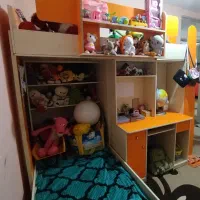 تخت خواب دو طبقه کودک و نوجوان|تخت و سرویس خواب|کازرون, |دیوار