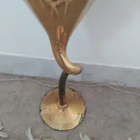 گلدان طلایی جام بدون گل