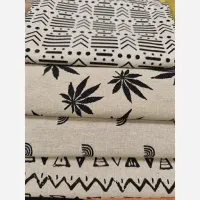 پارچه لینین طرحدار چاپی(پارچه عاقبتی وکیل آباد ۱۷)