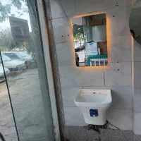 آینه باکس روشویی نیم پایه