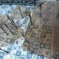 میز عسلی شیشه ای درحد نو