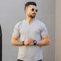 تیشرت یقه کوبایی در ۶ رنگ|لباس|میانه, |دیوار