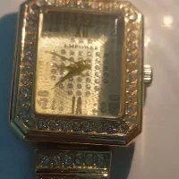 ساعت زیبای طلایی زنانه|ساعت|گرمی, |دیوار