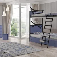 تخت خواب چوبی، تخت یکنفره، تخت دو طبقه|تخت و سرویس خواب|بیرجند, |دیوار