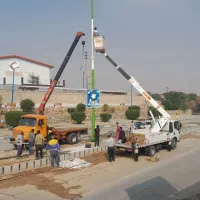 خدمات جرثقیل کفی و دکل بلند ۷تن