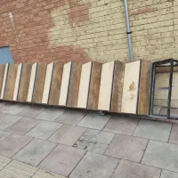 نردبان آهنی با کفی های mdf چینی