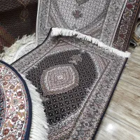 فرش آشپزخانه ماهی کمال الملک زرنیم سرمه ایی