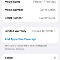 iPhone 17 Pro Max،512GB،Battery 100، esim only|موبایل|مشهد, امیریه|دیوار