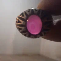 انگشتر نقره چشم گربه ای