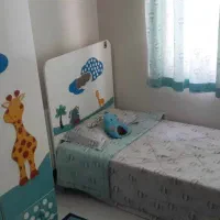 سرویس کامل تخت و کمد با فرش و لوستر