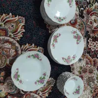 ظروف چینی گل سرخ|ظروف سرو و پذیرایی|بهبهان, |دیوار