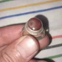 انگشتر عقیق یمن نقره قدیمی عیار بالا