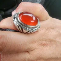 انگشتر عقیق رکاب دست ساز|جواهرات|اردبیل, |دیوار