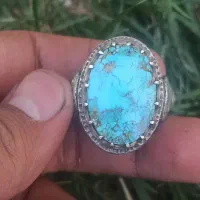 انگشتر فیروزه اصل|زیورآلات و اکسسوری|یزد, |دیوار