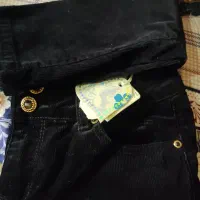 دو عدد شلوار مشکی مخمل کبریتی زنانه مخصوص زمستان|لباس|سیرجان, |دیوار