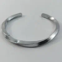 دستبند بنگل نقره مردانه