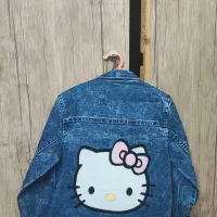 سویشرت و شلوار طرح هلکیتی جین و کاپشن در حد نو