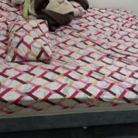 تخت هتلی دو نفره.جا کفشی.میز تلویزیون|تخت و سرویس خواب|ری, سیزده آبان|دیوار