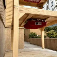 کرسی چوبی دلفین 70 در 70 سانت با چراغ گرمایشی فول|بخاری، هیتر، شومینه|تهران, شهرک ولیعصر جنوبی|دیوار