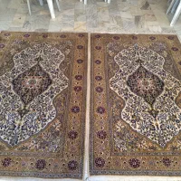 یکجفت قالیچه اصفهان کارکرده ویکتخته زریم تبریزنو|فرش|تهران, ونک|دیوار