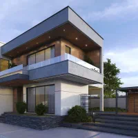 طراحی معماری ویلا سازه نقشه اتوکدازبیلت برق مکانیک