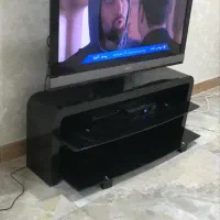 میز تلویزیون شیشه ای مشکی