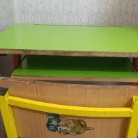 میزتحریرهمراه باصندلی شیک ومقاوم چوبی فلزی