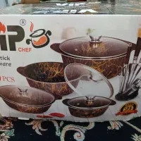 سرویس قابلمه و چاقو وسبزی خرد کن .وان|ظروف پخت‌وپز|تهران, باغ فیض|دیوار