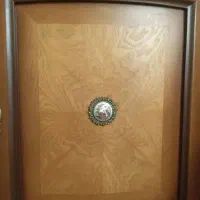 کتابخانه وکنسول چوبی کلاسیک ۲تکه(گنجه بوفه ویترین)|کتابخانه، شلف، قفسههای دیواری|مشهد, رضاشهر|دیوار