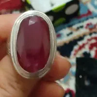 انگشتر‌کلکسیونی‌‌یاقوت‌سرخ‌‌وفیروزه‌مغز‌درشت‌|جواهرات|سمنان, |دیوار