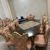 ست مبلمان ۹ نفره با ناهار خوری ۸ نفره|مبلمان خانگی و میز عسلی|مبارکه, |دیوار