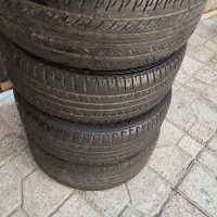 ۷ حلقه رینگ و لاستیک ۱۴ / ۲۰۵ ۴ عدد قالپاق اسپرت