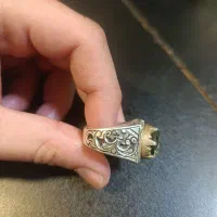انگشتر نقره کار دست با نگین موزانایت روسی|جواهرات|مشهد, شاهد (شهرک غرب)|دیوار