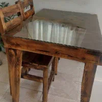 میز ناهار خوری چوب روس سنتی ۴ نفره