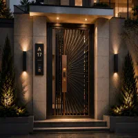 درب پارکینگی فلزی با نقشه اجرایی اختصاصی
