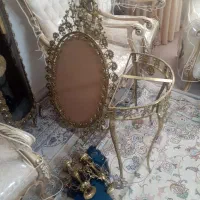 برنز ساعت و آینه شمعدون