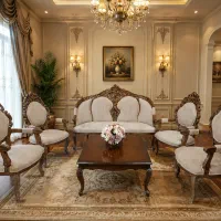 مبلمان های نیو کلاسیک فرانسوی چوب راش  آک