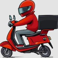 پیک موتوری رستوران شیفت روز