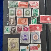 آلبوم تمبر ۴۰۰تایی ایرانی پهلوی وخارجی|کلکسیون سکه، تمبر، اسکناس|تهران, تسلیحات|دیوار