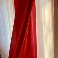 پرده پانچی حریر|پرده، رانر، رومیزی|سرخرود, |دیوار