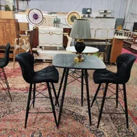 صندلی پایه بلندمدل زین اسبی نقره ای و مشکی و طلایی|صندلی و نیمکت|شیراز, وزیرآباد|دیوار
