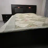 سرویس خواب چوبی ۲نفره همراه تشک